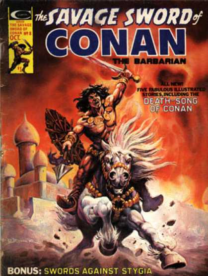 Savage Sword of Conan 8 - Stronger Man - Knife - Horse - Haunger Man - Fighting Man