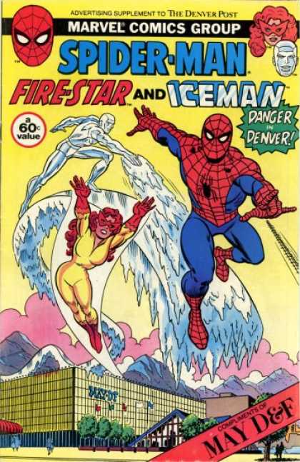 Spider-Man, Firestar & Iceman: Danger in Denver 1 - Marvel Comics Group - May - Mountain - Mask - Tree