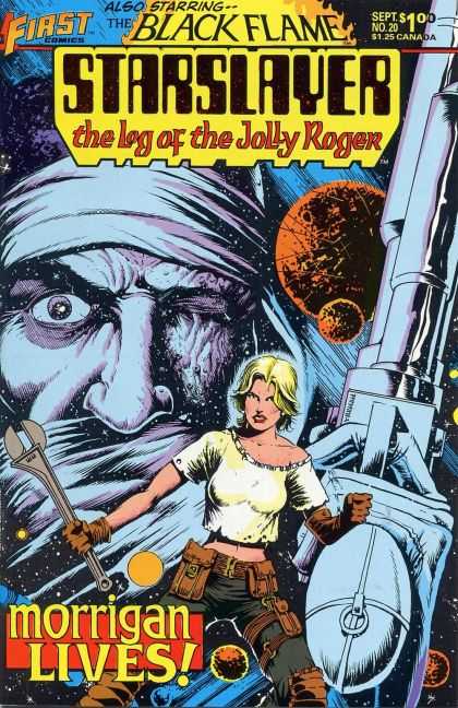 Starslayer 20 - First Comics - Black Flame - The Log Of The Jolly Roger - Morrigan Lives - Sept - Timothy Truman