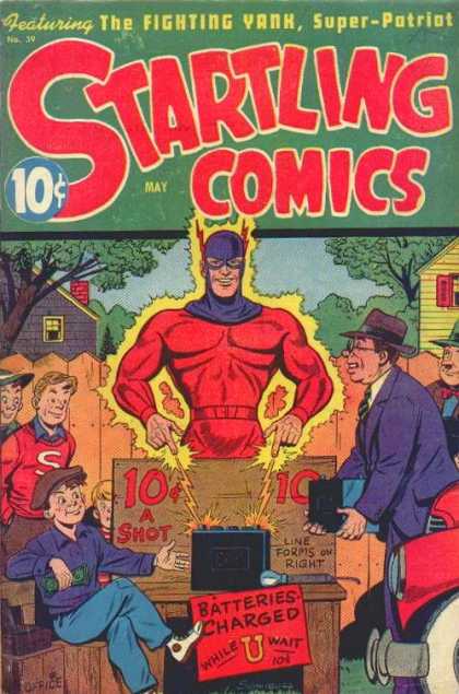 Startling Comics 39 - The Flying Yank - Super Patriot - Batteries - May Edition - Issue 39