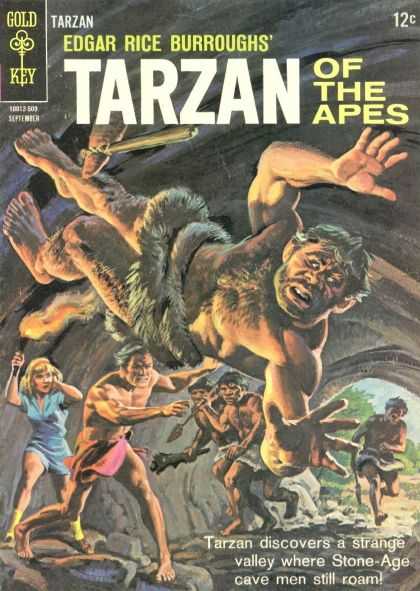 Tarzan of the Apes 19 - Gold Key - Edgar Rice Burroughs - Cave - Tree - Fight