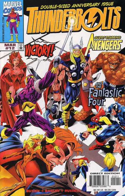 Thunderbolts 12 - Thunderbolts - Anniversary Issue - Avengers - Fantastic Four - Guest Starring - Mark Bagley