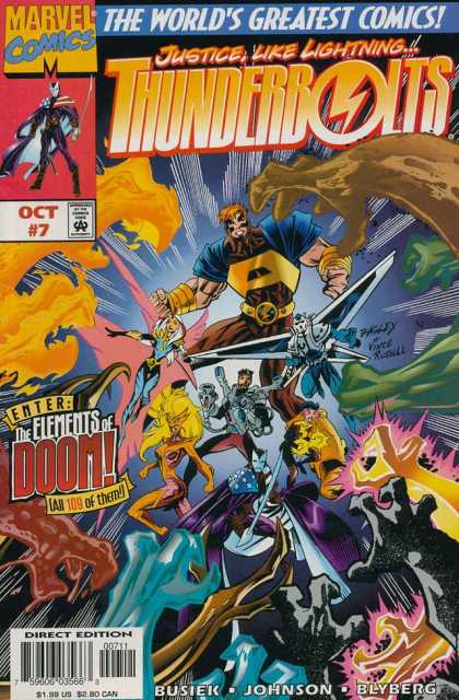 Thunderbolts 7 - Thunderbolts - Marvel Comics - The Elements Of Doom - Busiek - Blyberg - Mark Bagley