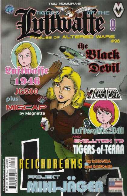 Tigers of the Luftwaffe 8 - Pink Hari - Blonde Hair - Airplane - Wings - Gloves