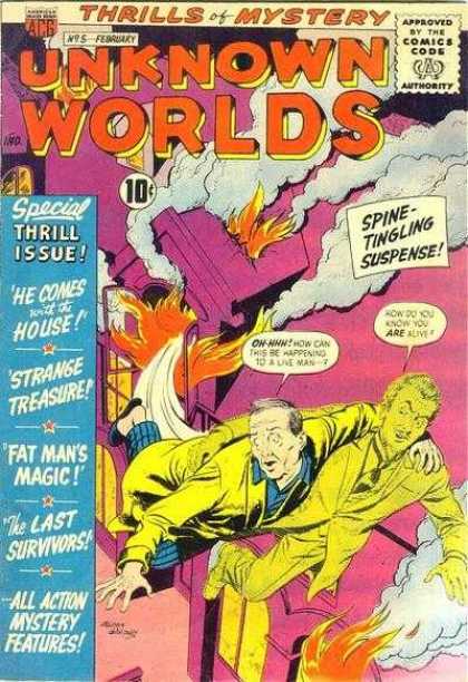 Unknown Worlds 5 - Thrill Issue - He Comes With The House - Strange Treasure - Fat Mans Magic - The Last Survivors