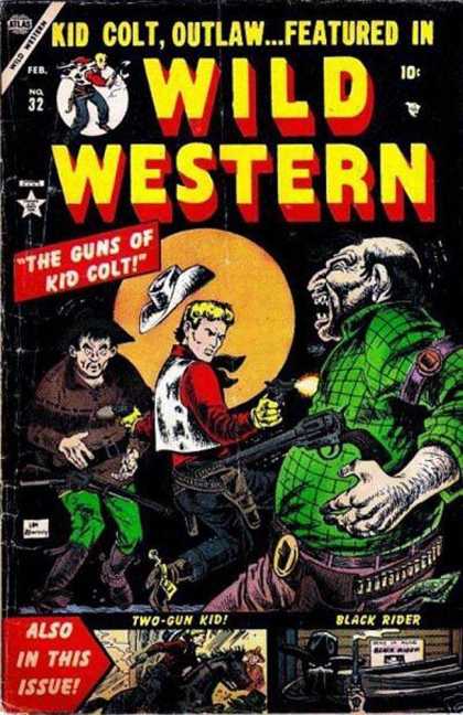 Wild Western 32 - Kid Colt - Wild Western - Two-gun Kid - Black Rider - Outlaw