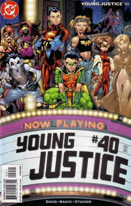 Young Justice 40 - Superheros - Movie Marquee - Collection - Now Playing - Theater